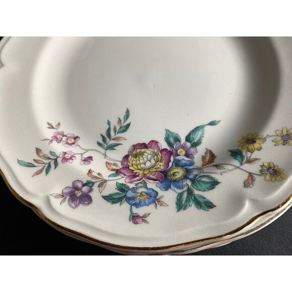 Set of 5 Edwin Knowles Winslow Bread/Dessert Plates | Vintage 1950s Cottagecore - Picture 6 of 10